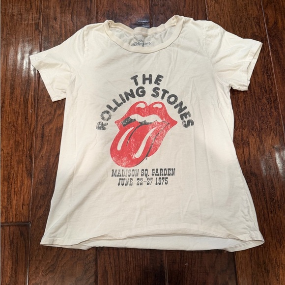 Original The Rolling Stones Adult Cream and Red Graphic Tee​ - Picture 3 of 4